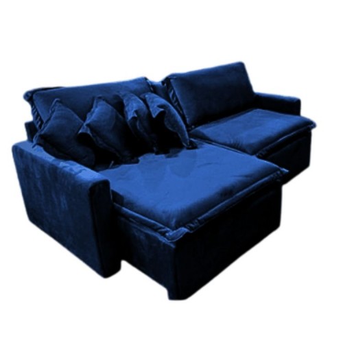 SOFA NEW MADRI AZUL OXFORD 0014 200M RETRATIL RECLINAVEL