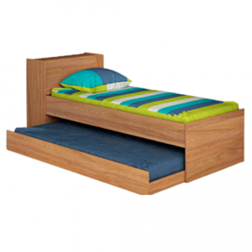 CAMA BAU LARISSA C/CAMA AUXILIAR - NOGAL - PG 110