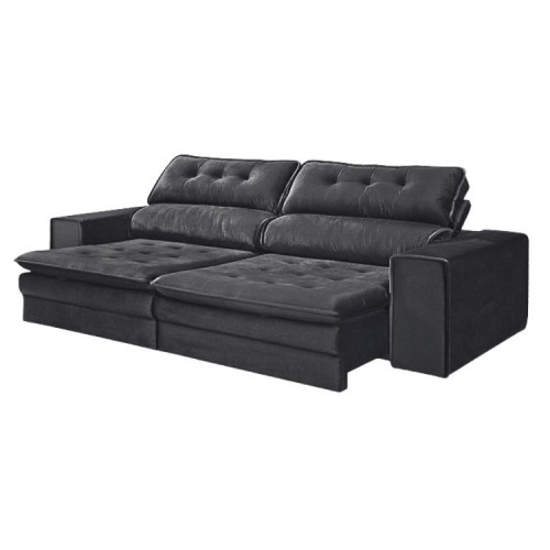 SOFA PERSEU GRAFITE 09 250M RETRATIL RECLINAVEL
