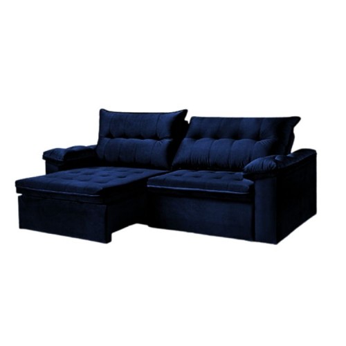 SOFA TOCANTINS AZUL 07 1,60M RETRATIL RECLINAVEL